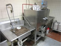 NSF stainless steel dish machine