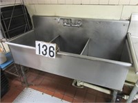 3 bay stainless steel sink