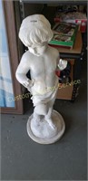 Cherub statue fiberglass 36" tall