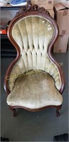 Antique wood trim chair