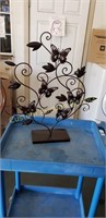 Metal butterfly stand decor 25" tall