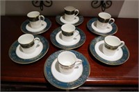 7 Royal Doulton Carlyle Demitasse cups & saucers