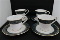 4 Royal Doulton Carlyle cups & saucers