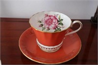 Aynsley Rose flower cup & saucer