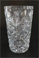Matching 7" pinwheel crystal vase