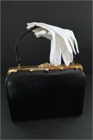 Canadian Vintage leather handbag & gloves