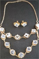 Vintage Tile Necklace (16"long), Bracelet &