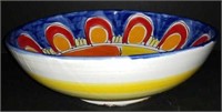 Colorful Glass Serving Bowl