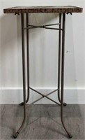 Metal and Glass Plant Stand