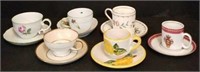 Porcelain Teacups and Saucers