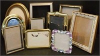 Various Gold Tone Photo Frames