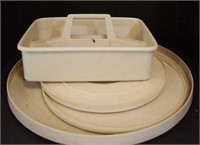 Lazy Susan Trays and Caddy