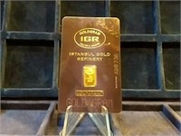1 Gram Gold Bar IGR MS-65