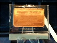Pure Copper Ben Franklin Bar Proof