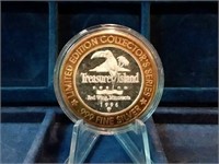 .999 Fine Silver Treasure Island Casino Coin