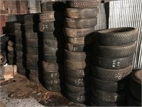 PILE OF 14" & 15" TIRES