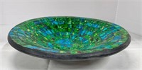 Inlaid Mosaic Glass Bowl
