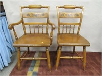 2 HITCHCOCK CHAIRS: