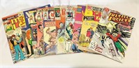 10 Vintage DC and Marvel Comic Books