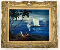 Framed Oil on Board Signed Joan Newsome