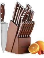 Romeker Knife Set,15-Piece Kitchen Knife Set with