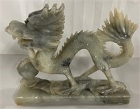 Vintage Soapstone Asian Dragon