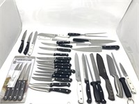 New assorted kitchen knives- various brand names-