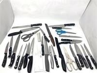 Various kitchen knives- new no original boxes
