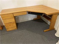 Modern Oak Corner Desk