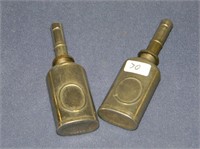 (2) Vintage oil bottles