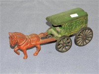 Cast iron U.S. Mail wagon