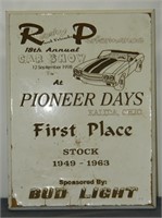 1998 Pioneer Days 1st place plaque