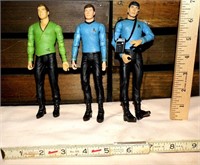 3 Star Trek Action Figures