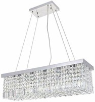 DST MODERN CRYSTAL CHANDELIER LIGHTING, 31.5 x 10