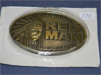 Red Man belt buckle