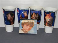 4 Star Wars cups & Episode I CD