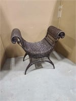 Wicker Brussel Bench Chair