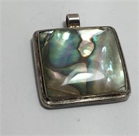 Sterling Silver Abalone Pendant