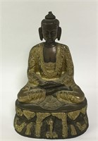 Oriental Bronze Buddha Sculpture