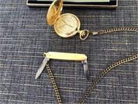 POCKET WATCH WITH KNIFE