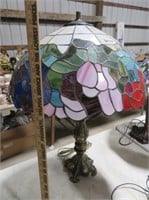 leaded glass parlor lamp