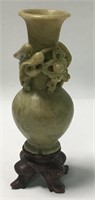 Oriental Soapstone Carved Vase