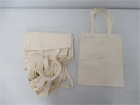 M-Aimee Canvas Craft Tote Bags - 10 Pack 13"x10"
