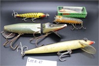 Antique wooden lures incl. in box Rapala Countdown