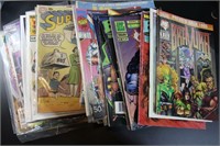 35+ Comic books incl. 10cent Superman No. 140, Shi