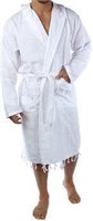 Cacala Pure Series Bathrobe, Kimono, L/XL, White