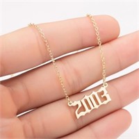 Mainbead Personalized Birth Year Necklace