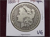 1885 P MORGAN SILVER DOLLAR 90% VG