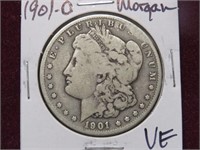 1901 O MORGAN SILVER DOLLAR 90% VF