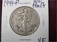 1941 P WALKING LIBERTY HALF DOLLAR 90% VF